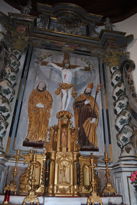 autel (maître-autel), tabernacle, retable - © Ministère de la Culture (France), Conservation des antiquités et des objets d’art des Hautes-Pyrénées, tous droits réservés