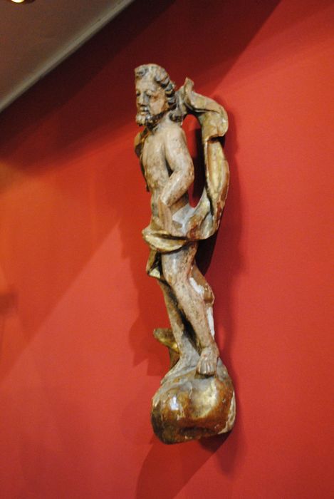 statue (statuette) : Christ ressuscité - © Ministère de la Culture (France), Conservation des antiquités et des objets d’art des Hautes-Pyrénées, tous droits réservés