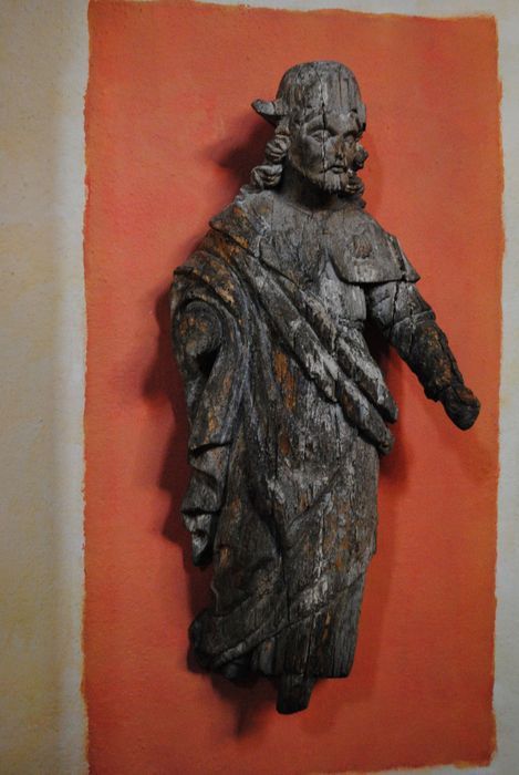 statue : Saint Jacques - © Ministère de la Culture (France), Conservation des antiquités et des objets d’art des Hautes-Pyrénées, tous droits réservés