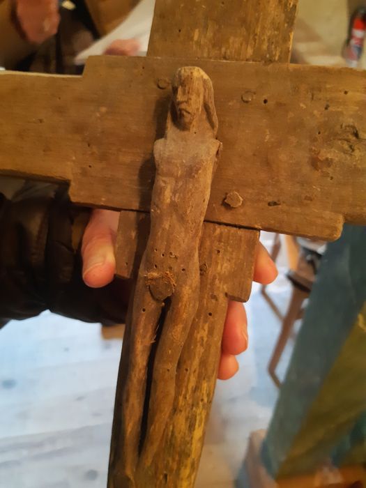 croix de procession, détail - © Ministère de la Culture (France), Conservation des antiquités et des objets d’art des Hautes-Pyrénées – Tous droits réservés 
