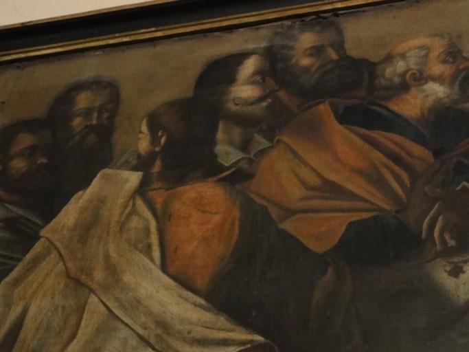 tableau : La Cène, détail - © Ministère de la Culture (France), Conservation des antiquités et des objets d’art des Pyrénées-Orientales, tous droits réservés