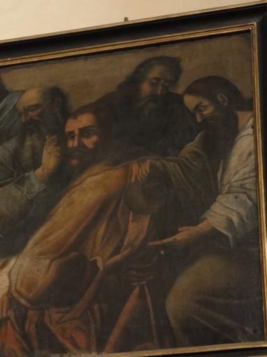 tableau : La Cène, détail - © Ministère de la Culture (France), Conservation des antiquités et des objets d’art des Pyrénées-Orientales, tous droits réservés