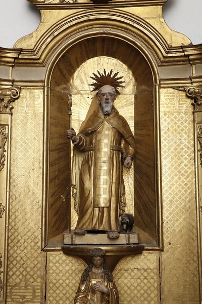 statue : saint Antoine-Ermite, vue générale - © Ministère de la Culture (France), Conservation des antiquités et des objets d’art des Pyrénées-Orientales, tous droits réservés