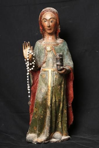 statue : sainte Eugénie, vue générale