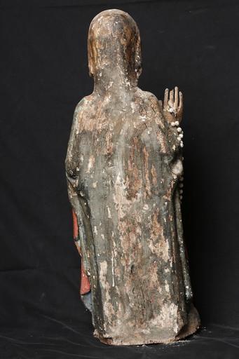 statue : sainte Eugénie, vue générale du revers