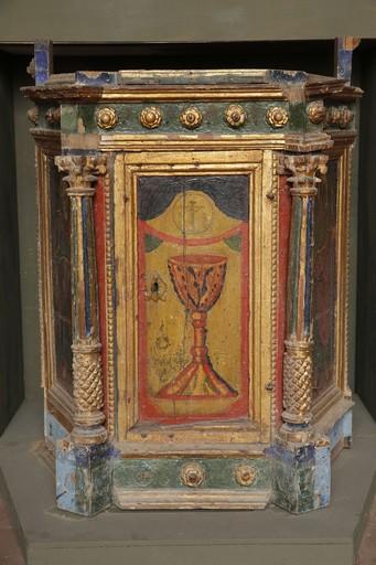 retable du Rosaire ou de sainte Eugénie, vue générale du tabernacle