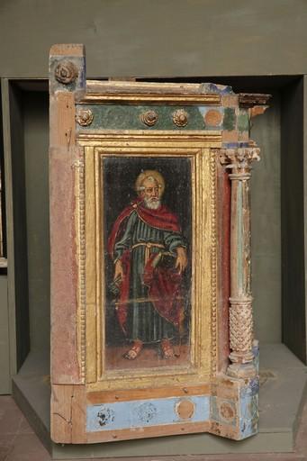 retable du Rosaire ou de sainte Eugénie, vue partielle du tabernacle
