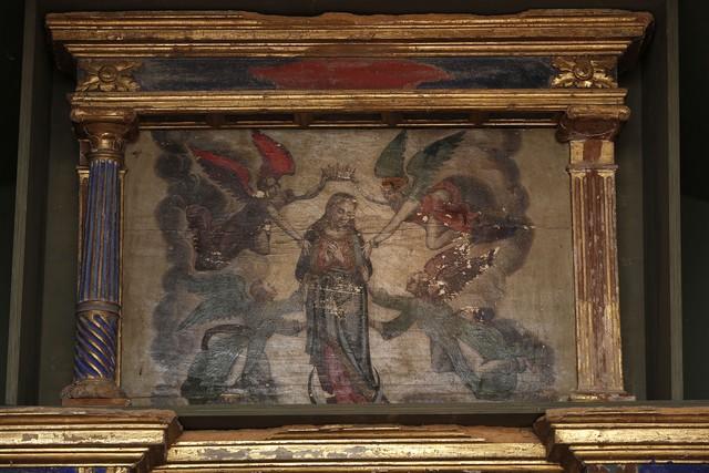 retable du Rosaire ou de sainte Eugénie, détail