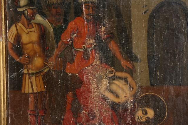 retable du Rosaire ou de sainte Eugénie, détail