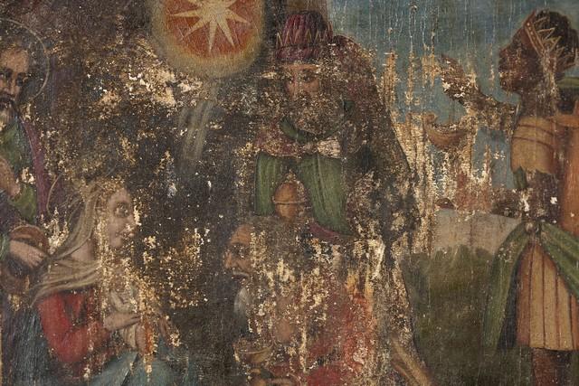 retable du Rosaire ou de sainte Eugénie, détail