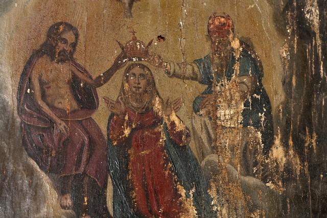retable du Rosaire ou de sainte Eugénie, détail