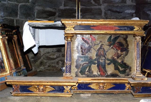 retable du Rosaire ou de sainte Eugénie, vue partielle