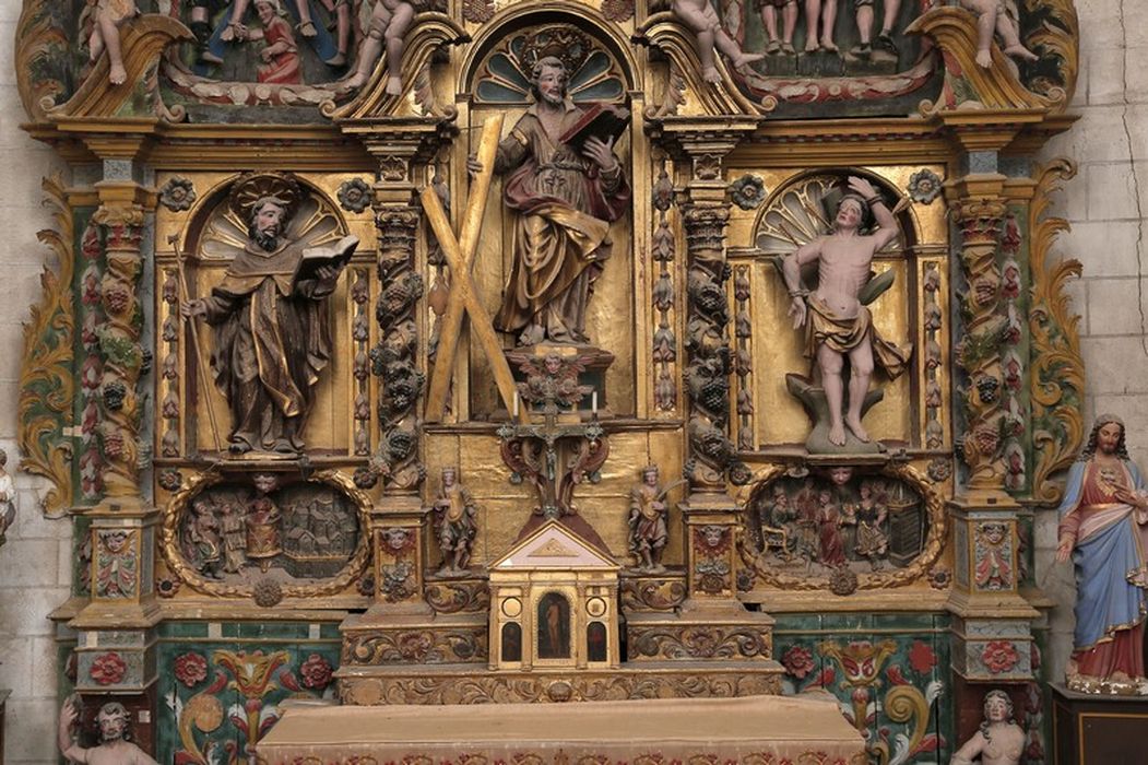 retable Saint-André, vue partielle