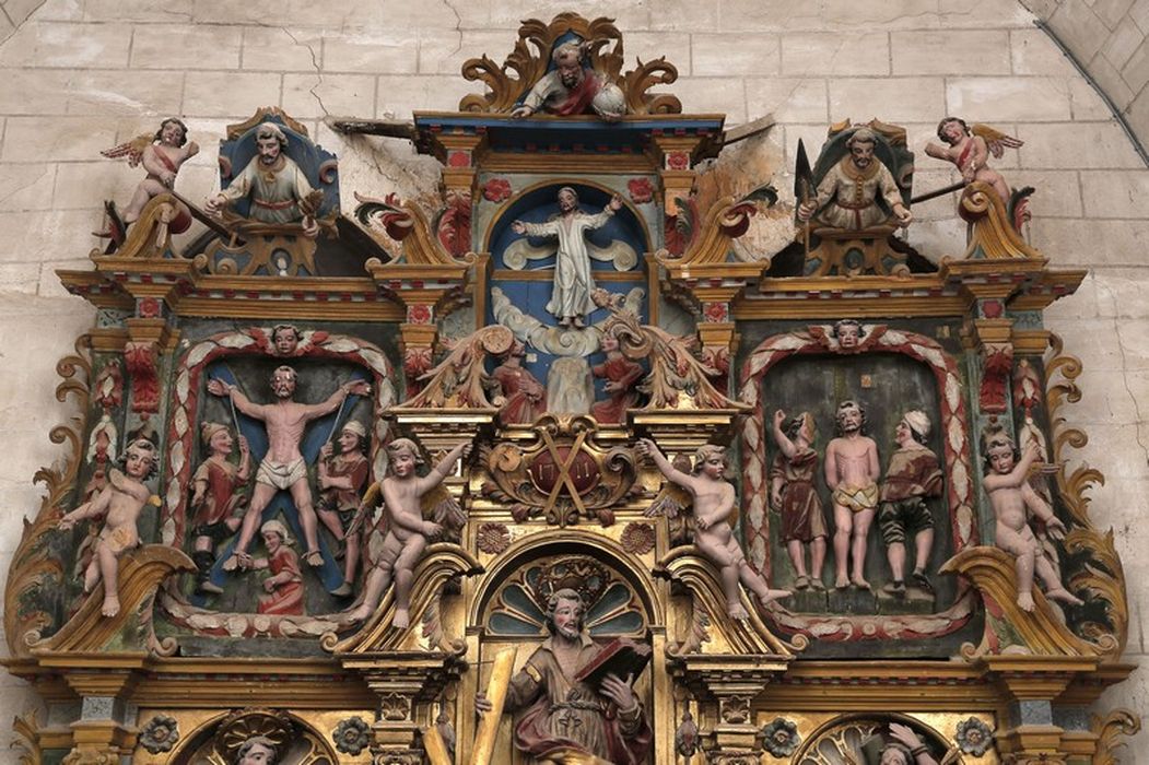 retable Saint-André, vue partielle