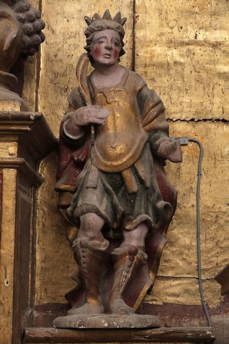 retable Saint-André, détail d'une statuette : Saint Sennen