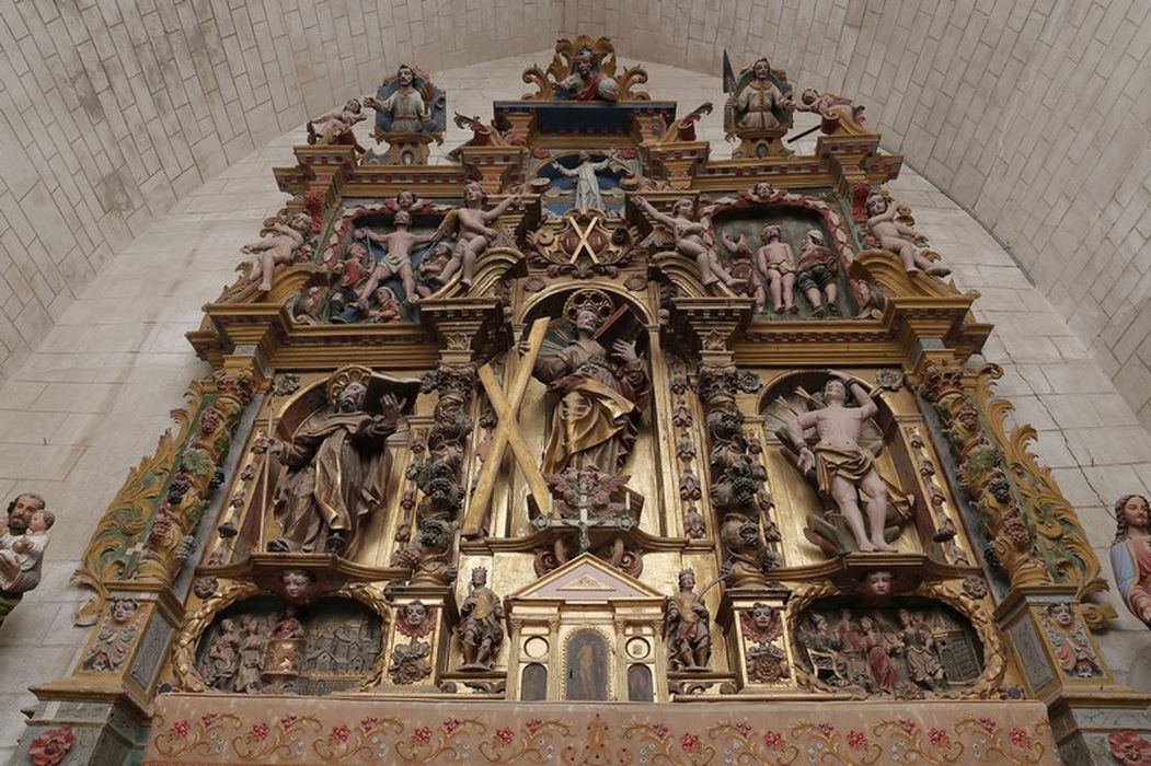 retable Saint-André, gradins d'autel, statues du maître-autel