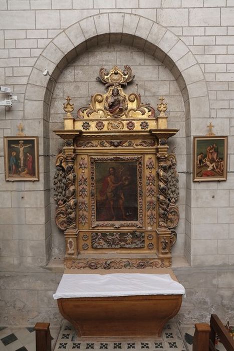 retable, tableau de saint Jean-Baptiste