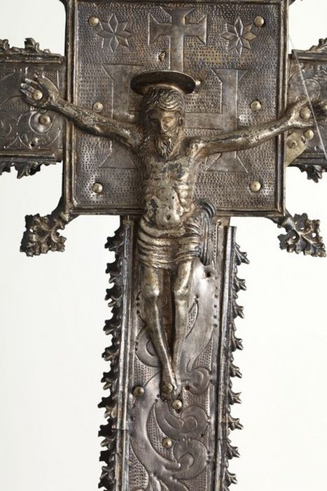 croix de procession, détail