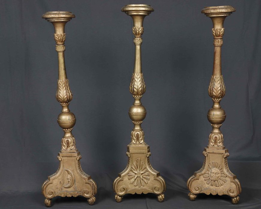 chandeliers dits Les trois piliers ou colonnes - © Ministère de la Culture (France), Centre de conservation et de restauration du patrimoine des Pyrénées-Orientales – Tous droits réservés