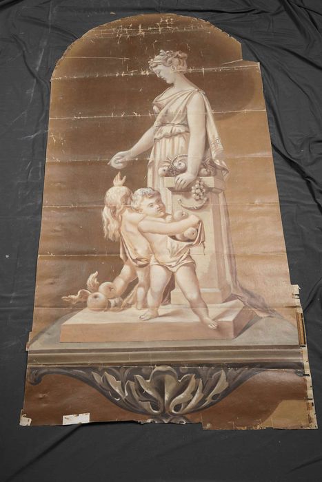 toile : Allégorie (Charité) - © Ministère de la Culture (France), Centre de conservation et de restauration du patrimoine des Pyrénées-Orientales – Tous droits réservés