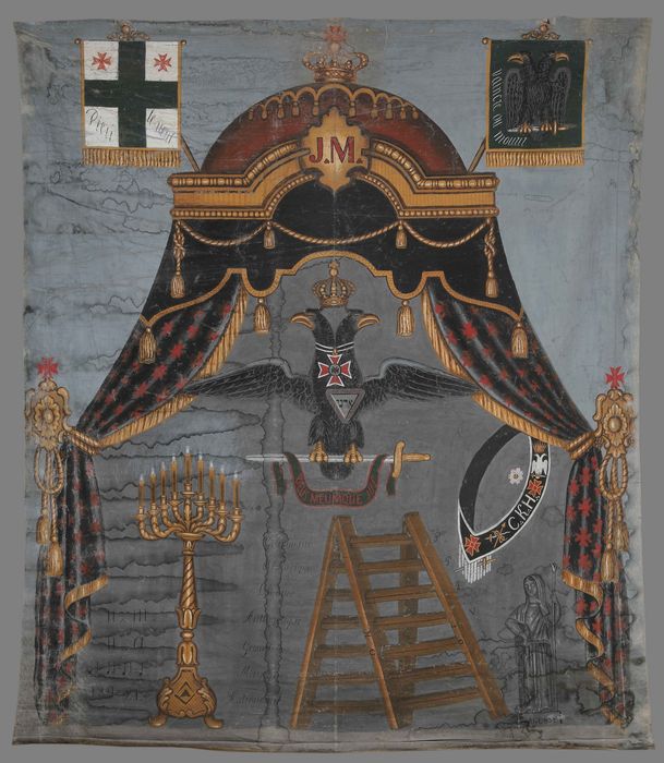 toile n°6 : Décor de loge maçonnique