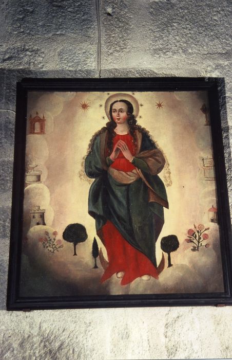 tableau (panneau peint) : Immaculée Conception - © Ministère de la Culture (France), Centre de conservation et de restauration du patrimoine des Pyrénées-Orientales – Tous droits réservés