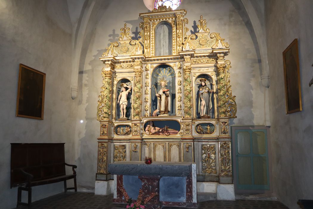 retable de Saint Antoine - © Ministère de la Culture (France), Centre de conservation et de restauration du patrimoine des Pyrénées-Orientales – Tous droits réservés