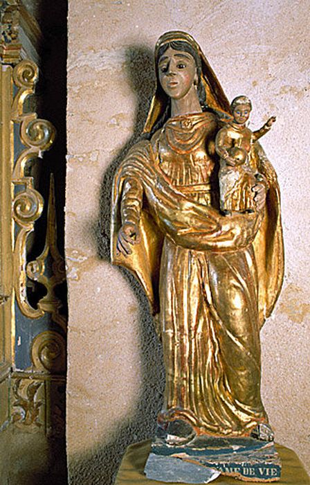 statue (statuette) : Notre-Dame de Vie - © Ministère de la Culture (France), Centre de conservation et de restauration du patrimoine des Pyrénées-Orientales – Tous droits réservés