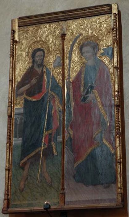 tableau : saint Jean-Baptiste et saint Jean l'évangéliste