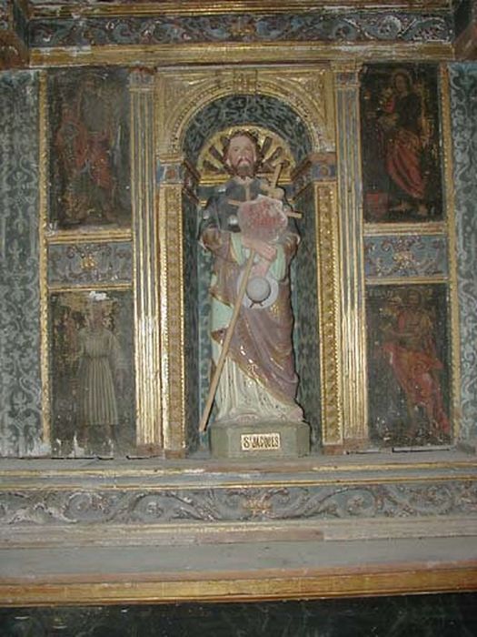 retable de Saint Jacques, détail - © Ministère de la Culture (France), Centre de conservation et de restauration du patrimoine des Pyrénées-Orientales – Tous droits réservés