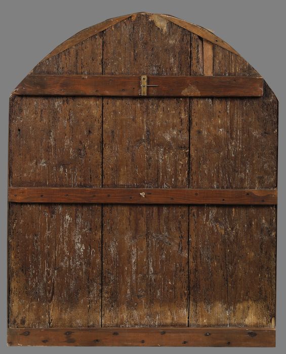 tableau : Vierge de miséricorde (la) (revers) - © Ministère de la Culture (France), Centre de conservation et de restauration du patrimoine des Pyrénées-Orientales – Tous droits réservés