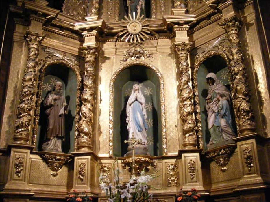 retable, vue partielle - © Ministère de la Culture (France), Centre de conservation et de restauration du patrimoine des Pyrénées-Orientales – Tous droits réservés