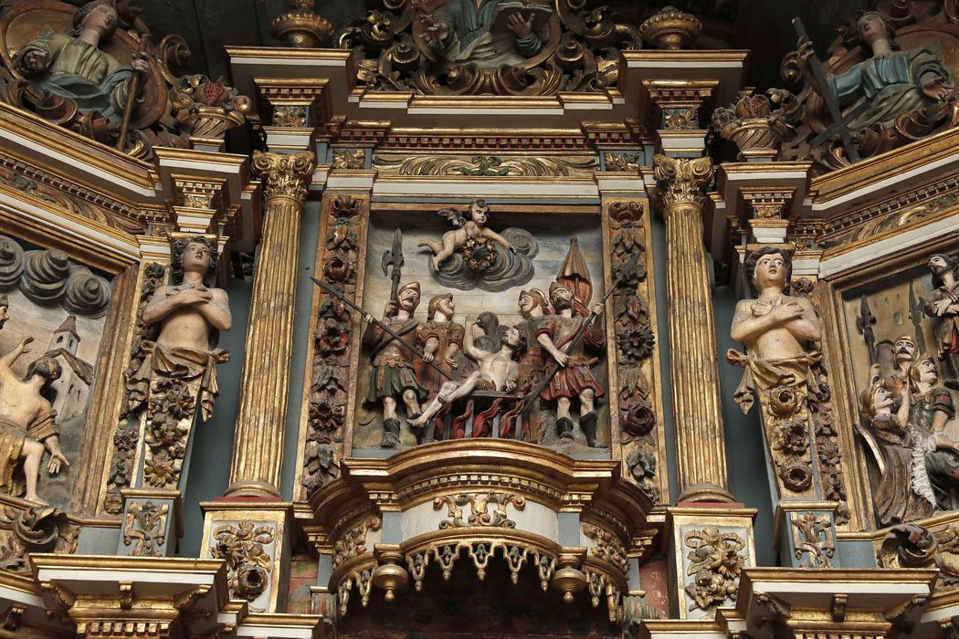 retable de la chapelle Saint-Vincent, vue partielle