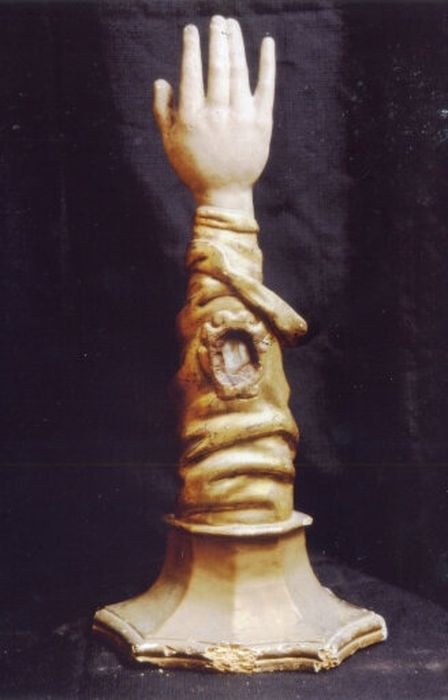 bras-reliquaire - © Ministère de la Culture (France), Centre de conservation et de restauration du patrimoine des Pyrénées-Orientales – Tous droits réservés