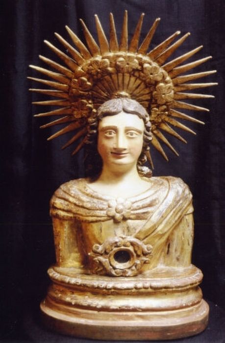 buste-reliquaire de Sainte Eulalie - © Ministère de la Culture (France), Centre de conservation et de restauration du patrimoine des Pyrénées-Orientales – Tous droits réservés