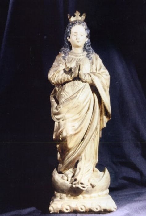 statue : Vierge de l’Immaculée Conception - © Ministère de la Culture (France), Centre de conservation et de restauration du patrimoine des Pyrénées-Orientales – Tous droits réservés