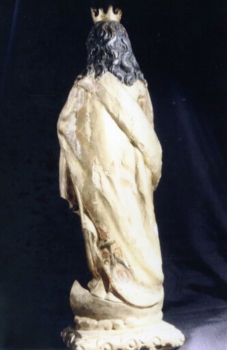 statue : Immaculée Conception (revers) - © Ministère de la Culture (France), Centre de conservation et de restauration du patrimoine des Pyrénées-Orientales – Tous droits réservés