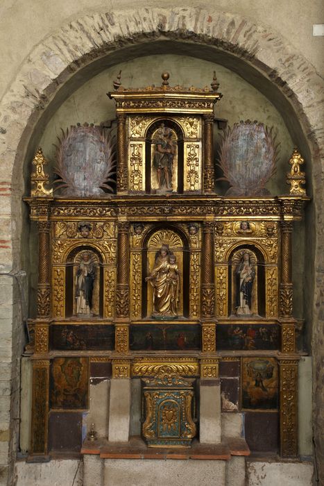 retable du Rosaire - © Ministère de la Culture (France), Centre de conservation et de restauration du patrimoine des Pyrénées-Orientales – Tous droits réservés