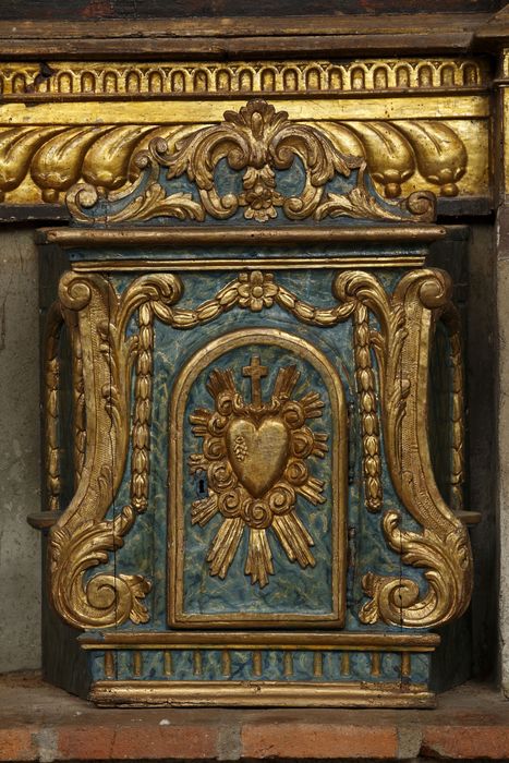 tabernacle du retable du Rosaire - © Ministère de la Culture (France), Centre de conservation et de restauration du patrimoine des Pyrénées-Orientales – Tous droits réservés