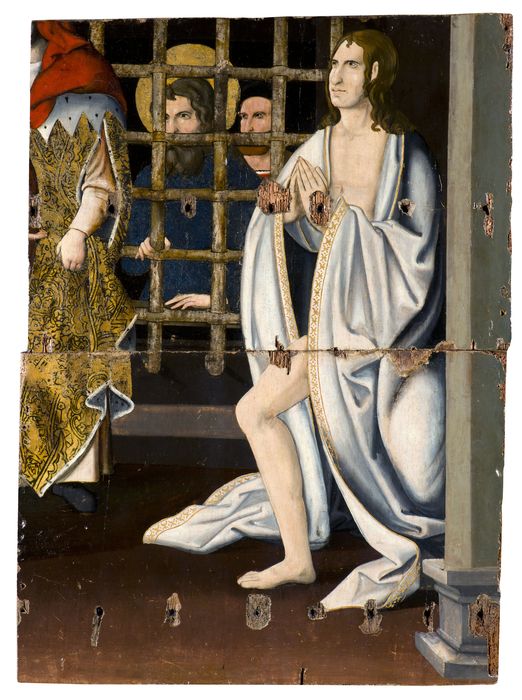 tableau (panneau peint) : Saint Thomas en prison