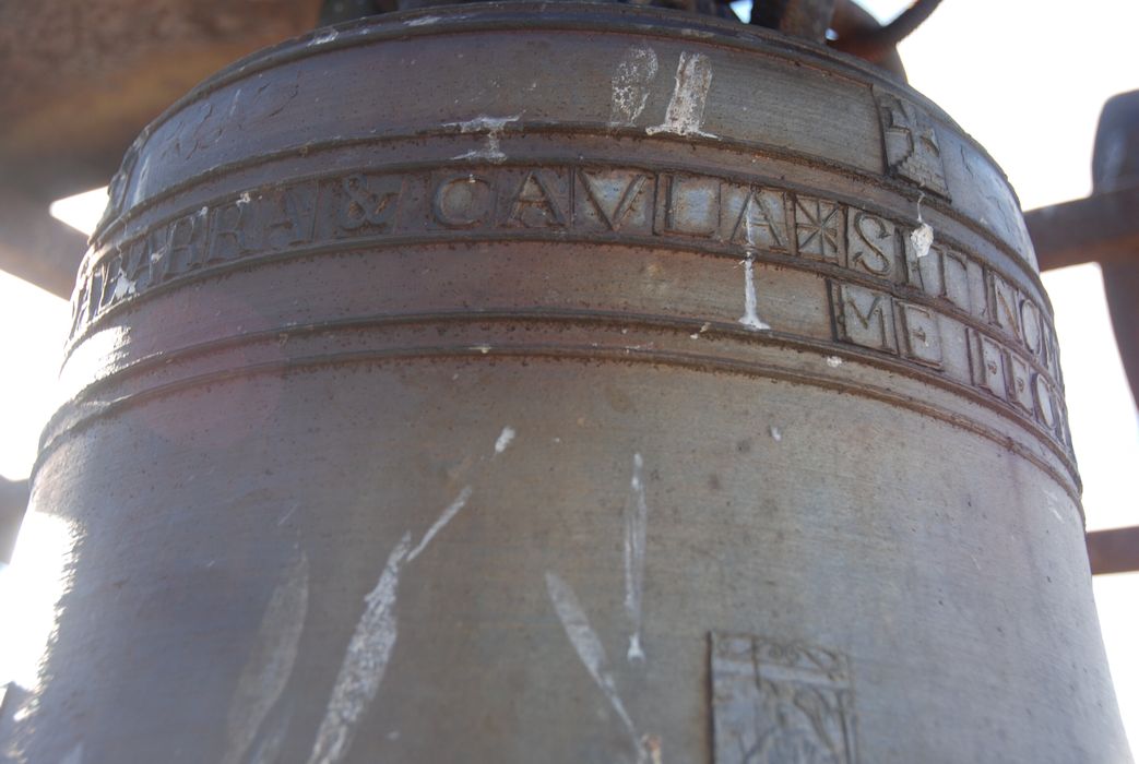 cloche dite Sainte Famille, détail de l’inscription