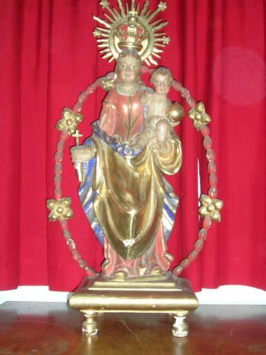 statue (statuette) de Notre Dame du Rosaire - © Ministère de la Culture (France), Centre de conservation et de restauration du patrimoine des Pyrénées-Orientales – Tous droits réservés