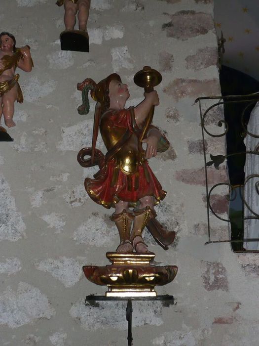 statue (statuette) : Ange porteur de chandelier - © Ministère de la Culture (France), Centre de conservation et de restauration du patrimoine des Pyrénées-Orientales – Tous droits réservés