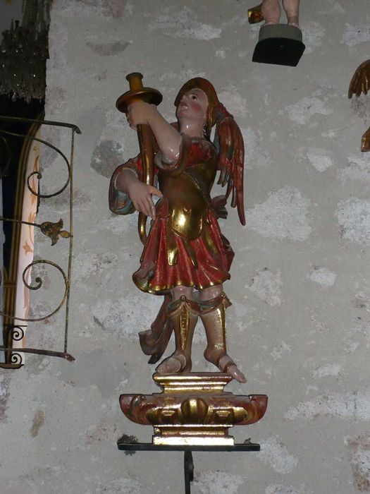 statue (statuette) : Ange porteur de chandelier - © Ministère de la Culture (France), Centre de conservation et de restauration du patrimoine des Pyrénées-Orientales – Tous droits réservés