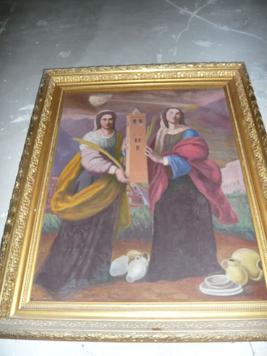 tableau : Sainte Juste et Sainte Ruffine - © Ministère de la Culture (France), Centre de conservation et de restauration du patrimoine des Pyrénées-Orientales – Tous droits réservés