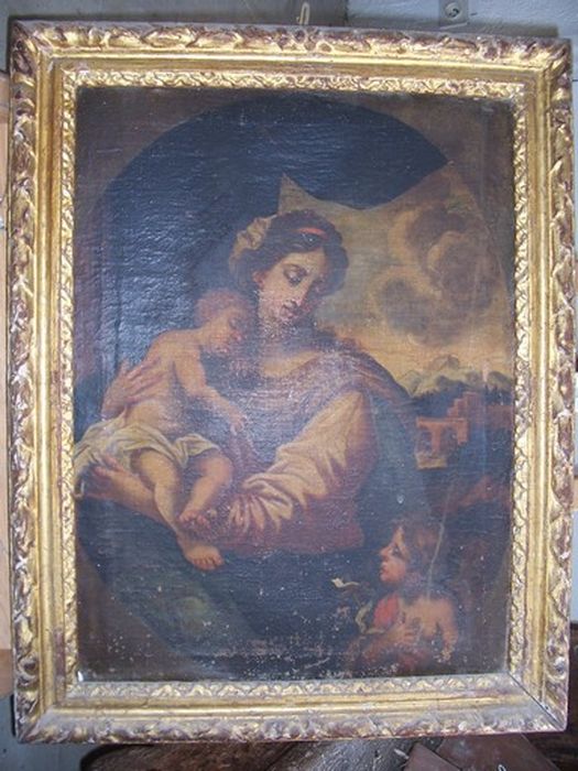 tableau : la Vierge à l'Enfant - © Ministère de la Culture (France), Centre de conservation et de restauration du patrimoine des Pyrénées-Orientales – Tous droits réservés