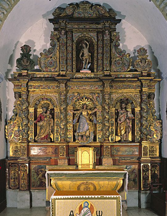 retable du maître-autel de Notre-Dame de l'Assomption - © Ministère de la Culture (France), Centre de conservation et de restauration du patrimoine des Pyrénées-Orientales – Tous droits réservés