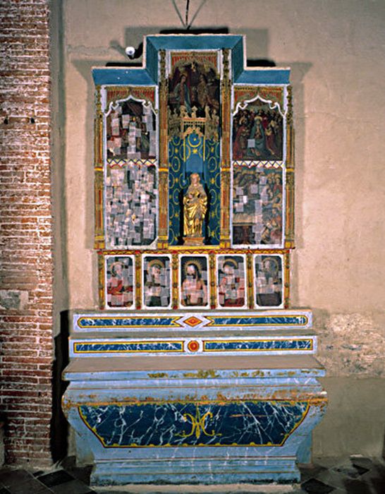 tableau (triptyque) : Vie de la Vierge (la), vie de saint Dominique (la)