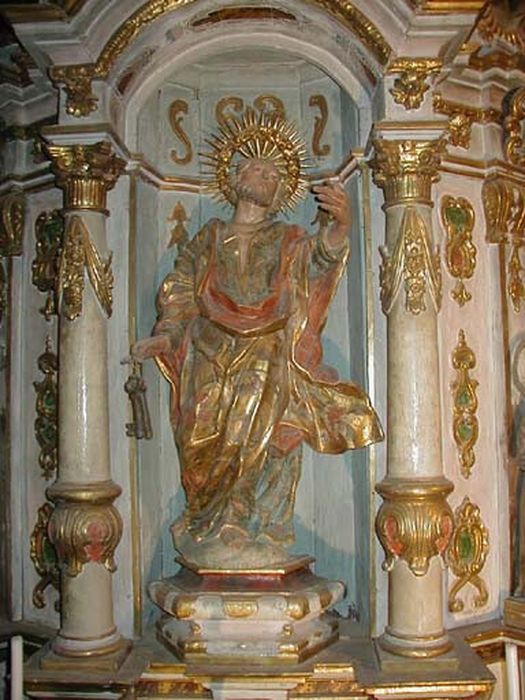 statue : Saint-Pierre - © Ministère de la Culture (France), Centre de conservation et de restauration du patrimoine des Pyrénées-Orientales – Tous droits réservés