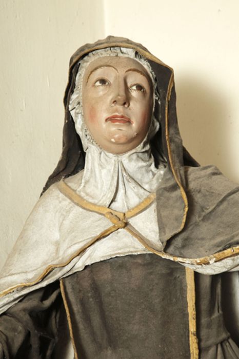 statue : Sainte Thérèse d'Avila, détail - © Ministère de la Culture (France), Centre de conservation et de restauration du patrimoine des Pyrénées-Orientales – Tous droits réservés